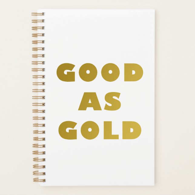 Good as Gold Planner  (Front)
