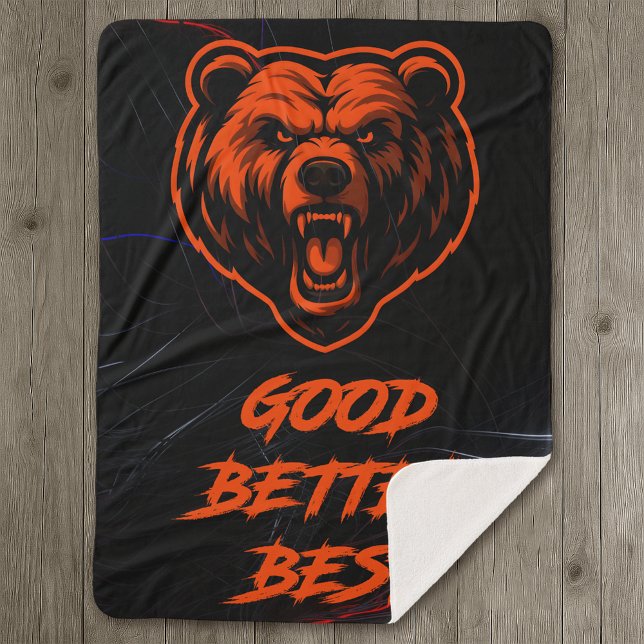 Good Better Best Never Let It Rest Sherpa Blanket (Creator Uploaded)