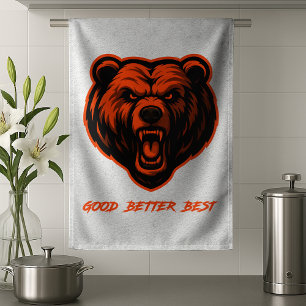 Good Better Best Never Let It Rest Tea Towel