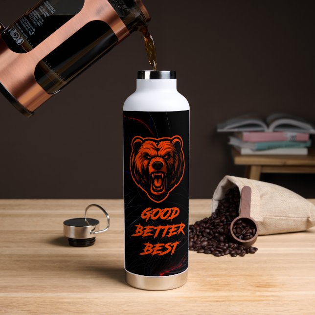 Good Better Best Never Let It Rest Water Bottle (Coffee (Rotated))