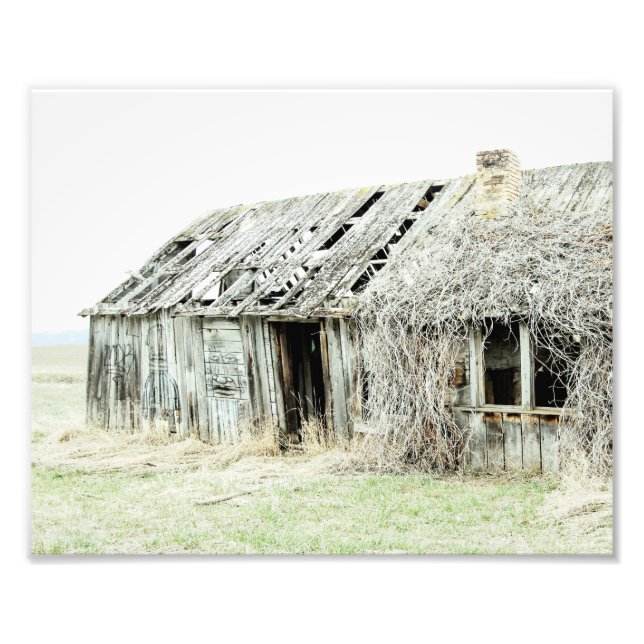 Good Bones Rural Farmhouse Style Barn Photo Print (Front)