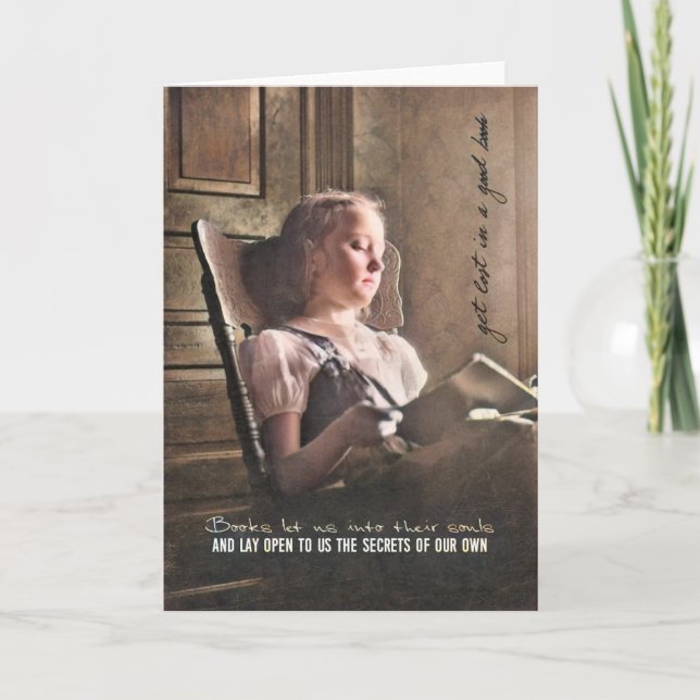 GOOD BOOK Greeting Card (Front)