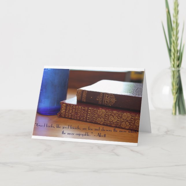 Good Books Quote Card (Front)
