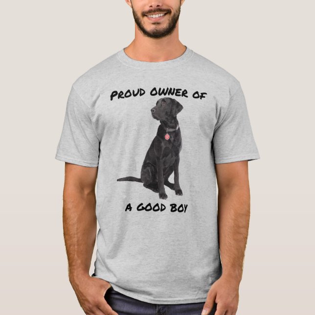 Good Boy Black Lab T-Shirt (Front)