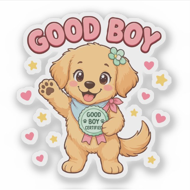 Good Boy Golden Retriever Certified (Front)