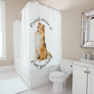 Good Boy Sheltie Shower Curtain