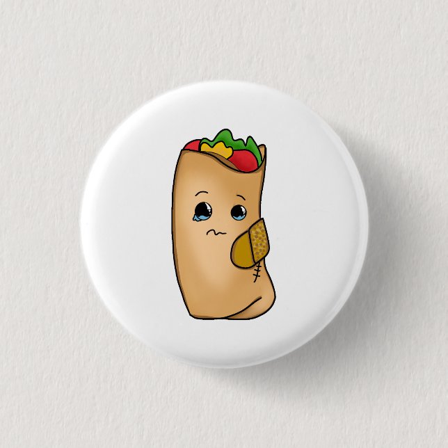 Good Burritos Don't Fall Apart Button (Front)