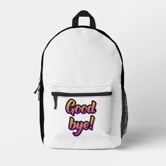 Good Bye Backpack (Front)