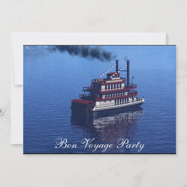 Good Bye Bon Voyage Party Invitation (Front)