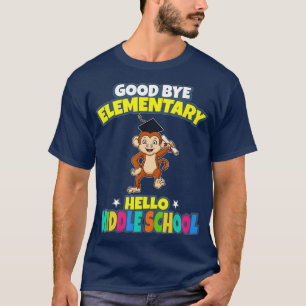 Good Bye Elementary Hello Middle School Graduation T-Shirt