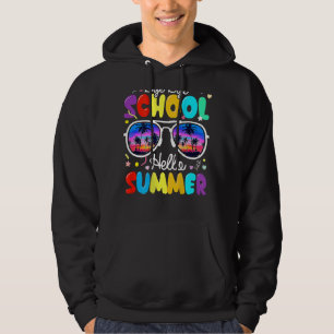 Good Bye School Hello Summer Beach Sunset Last Day Hoodie