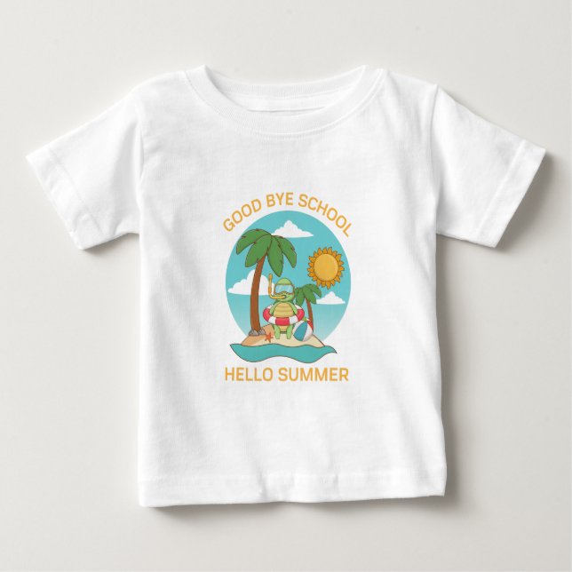 Good bye School Hello Summer Time T-Shirt (Front)