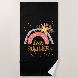 Good bye School, Hello Summer Vacation Beach Towel