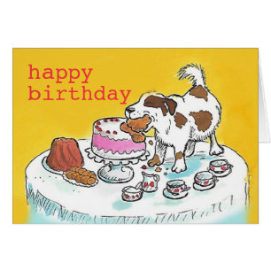 Good cake Birthday dog card