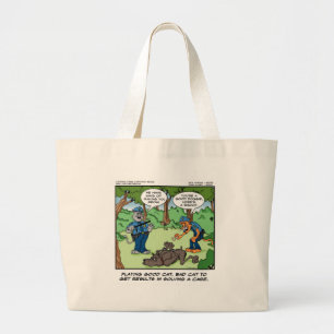 Good Cat Bad Cat U Will Meow Funny Gifts & Tees Large Tote Bag
