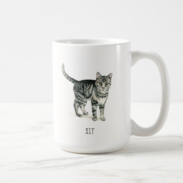 Good Cats: Sit Mug (Right)