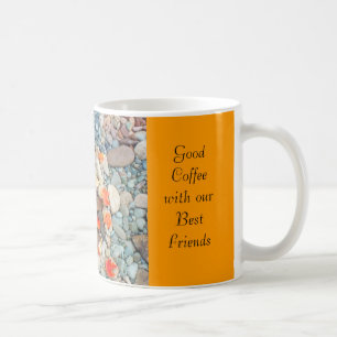 Good Coffee with our Best Friends mug gifts Heart