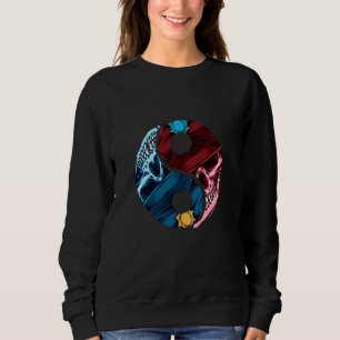 Good Cop Bad Cops Yin And Yang Police Officer Poli Sweatshirt
