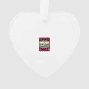 Good Credit Score Vintage Funny Finance Shirt_1 Ornament