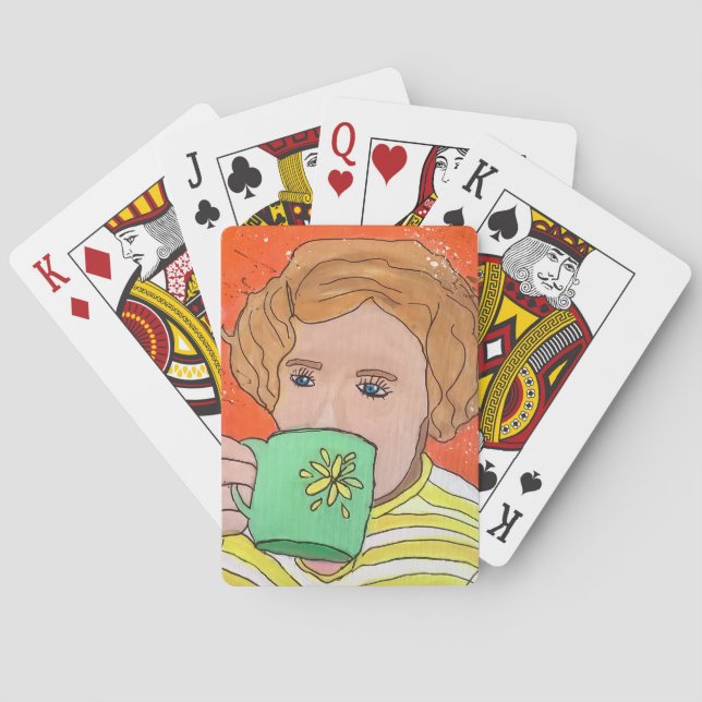 Good Cup of Coffee Playing Cards (Back)