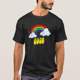 Good Cute Sarcastic Retro Vintage 80's Rainbow T-Shirt
