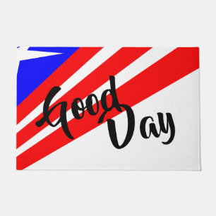 Good Day - American Flag Doormat