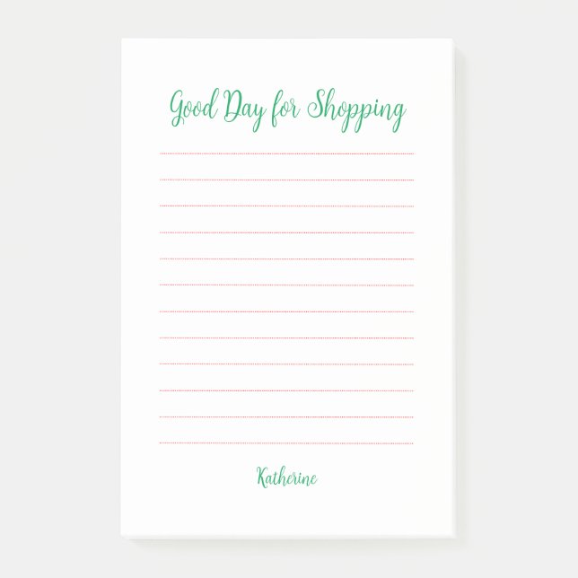Good Day for Shopping Post-it Notes (Front)