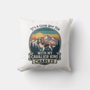 Good Day Hiking Cavalier King Charles Dog Cushion