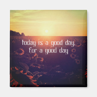 good day sunflower magnet