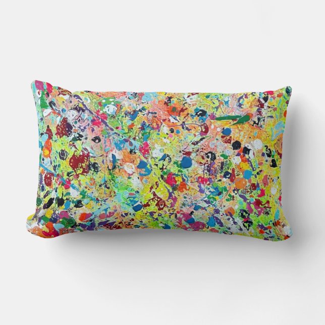 Good Day Sunshine Poly Lumbar Throw Pillow (Front)