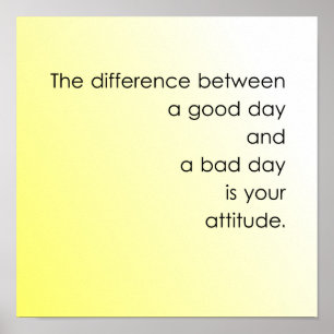 Good Day vs. Bad Day Poster