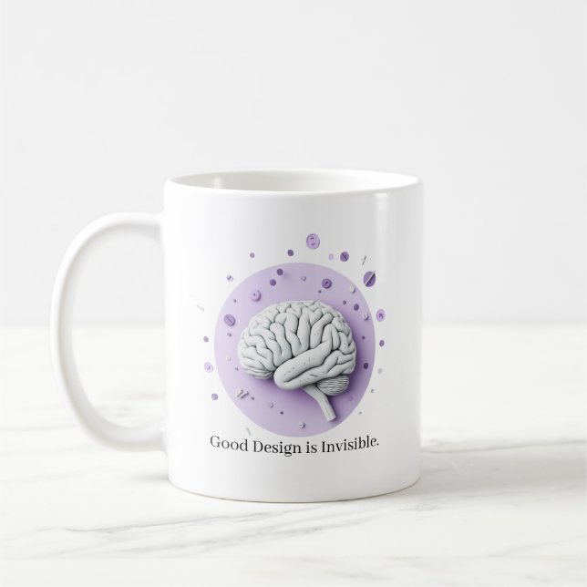 Good Design Is Invisible Coffee Mug (Left)