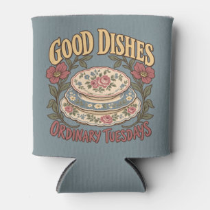 Good Dishes Ordinary Tuesdays Floral China Can Cooler
