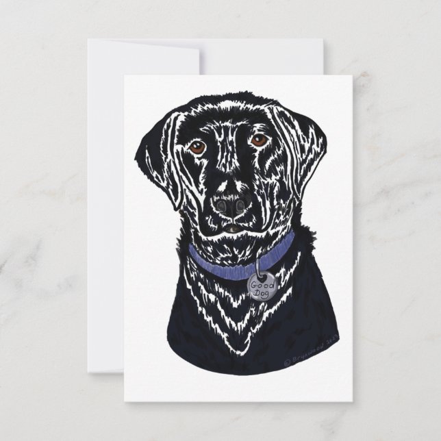“Good Dog” Flat Thank You Card (Front)
