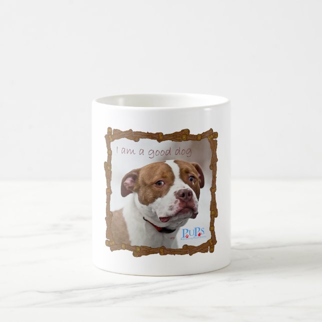 Good Dog Pit Bull Rescue Coffee Mug (Center)
