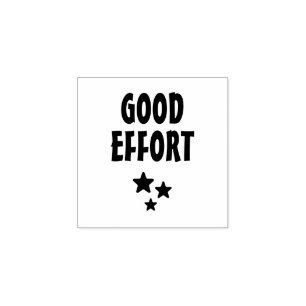 Good effort stars rubber stamp