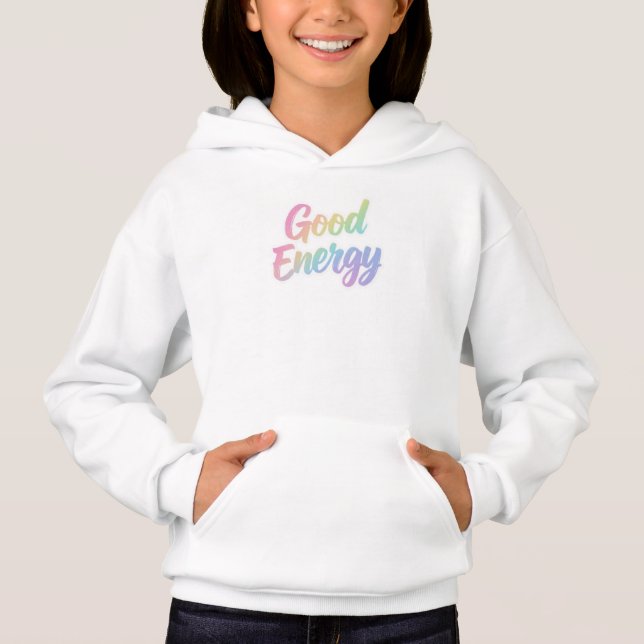 Good Energy Positive Quote Typography Design (Front)