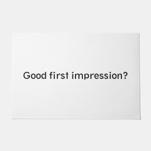 Good first impression? doormat