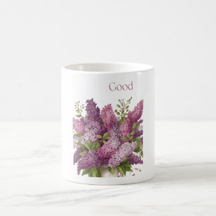 Good Floral Lilac Blossom Aesthetic Minimalist Coffee Mug