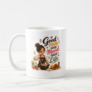 Good Food, Good Mood, Great Life   Cute 3D Mug 