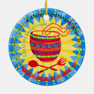 Good food Mexican culinary Christmas ornament