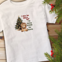 Good For Santa Christmas Lion Personalised