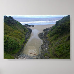Good Fortune Cove, Cape Perpetua, OR Poster