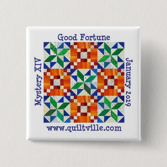 Good Fortune Pinback button (Front)