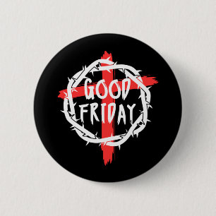 Good Friday 6 Cm Round Badge