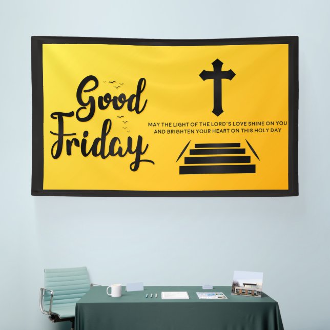 Good Friday Banner with Cross  (Tradeshow)