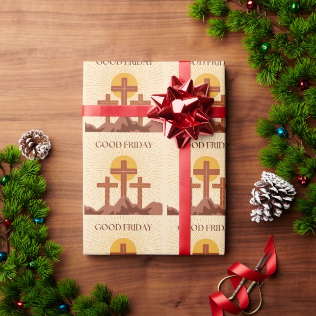 Good Friday Card Wrapping Paper (Holiday Gift)