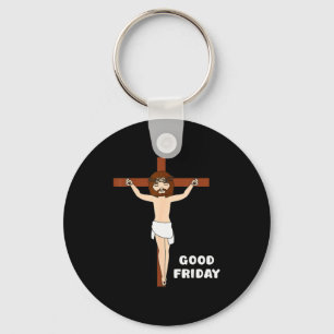 Good Friday Jesus Cross Holy Week Christian Easter Key Ring