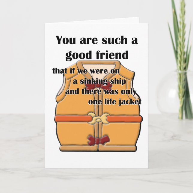 Good Friend Card (Front)