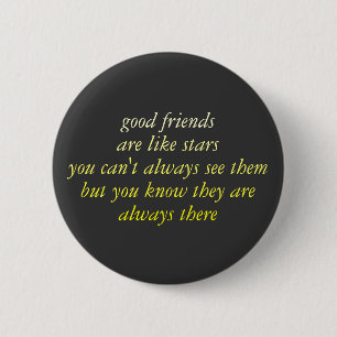 good friends 6 cm round badge